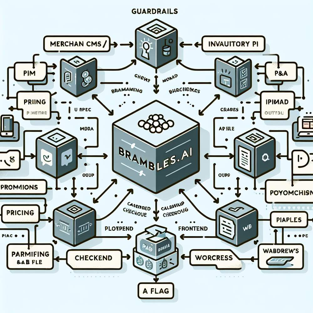 Implementation map with Brambles.ai bridging catalog, tools, and frontend.