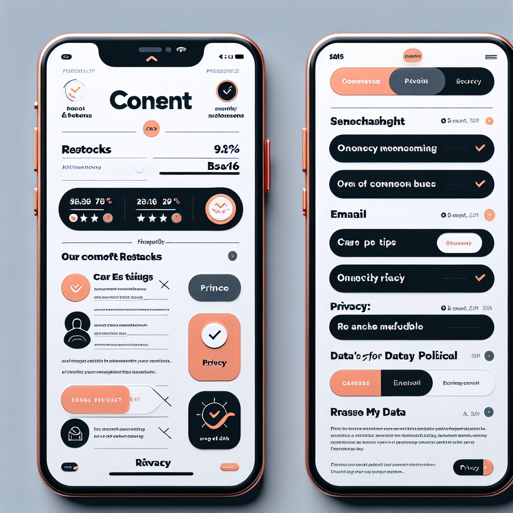 Mobile chat consent prompt illustrating transparent first-party data capture and privacy controls.