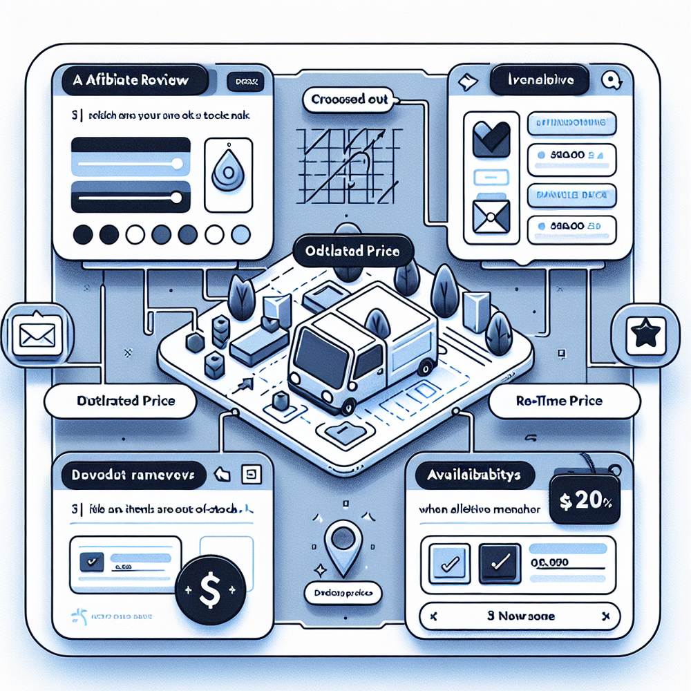 Diagram of common affiliate UX issues and where AI can intervene.