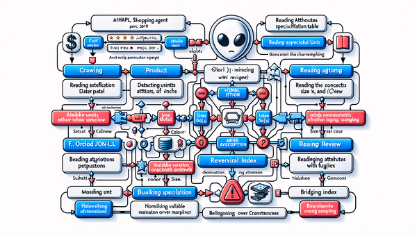 Diagram of how AI agents parse PDP content with callouts for schema, specs, and variants.
