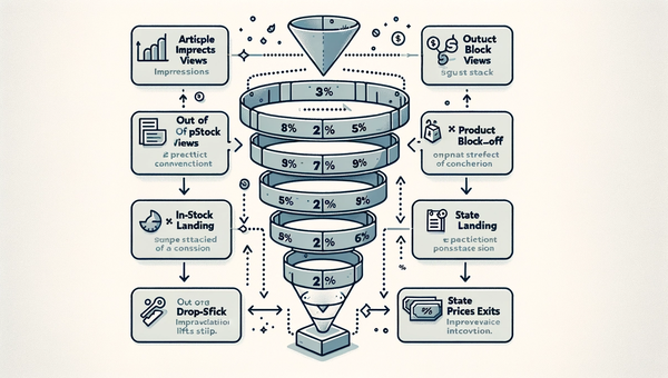 Funnel chart comparing static affiliate flows vs agentic flows with drop-offs highlighted.