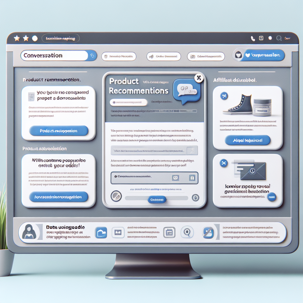 Disclosure and trust elements in an AI shopping conversation UI
