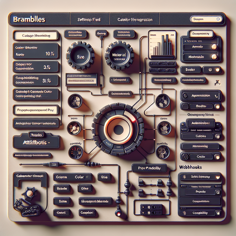 Brambles plugin setup wizard in WordPress with sync, mapping, and test console.