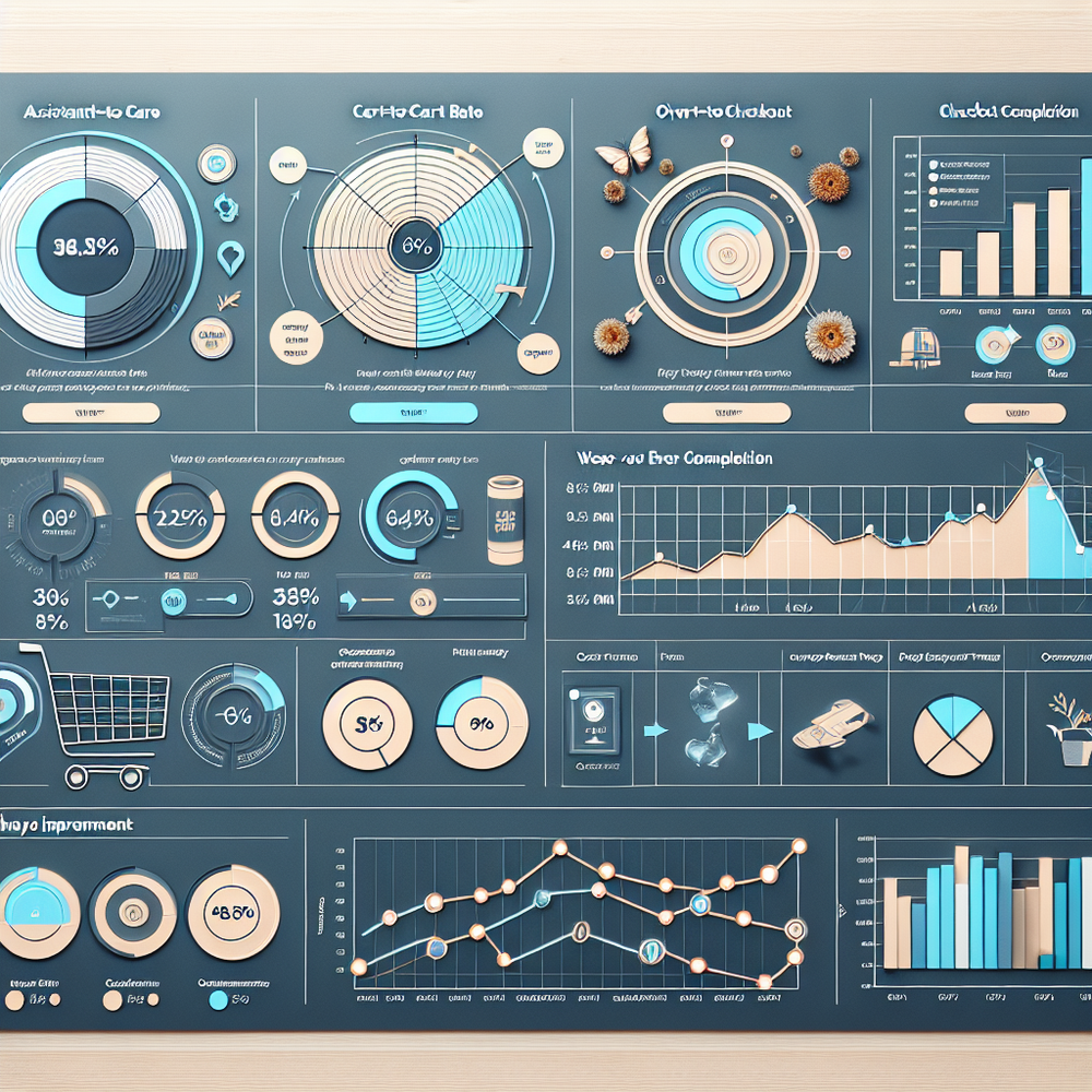 KPI dashboard visualizing funnel conversion and latency improvements.