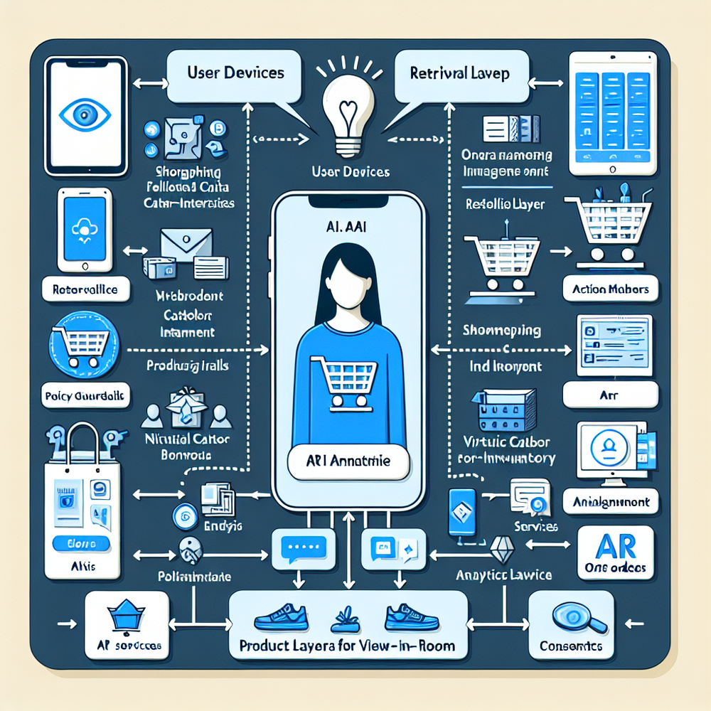 System architecture: Brambles.ai assistant integrated with Shopify APIs
