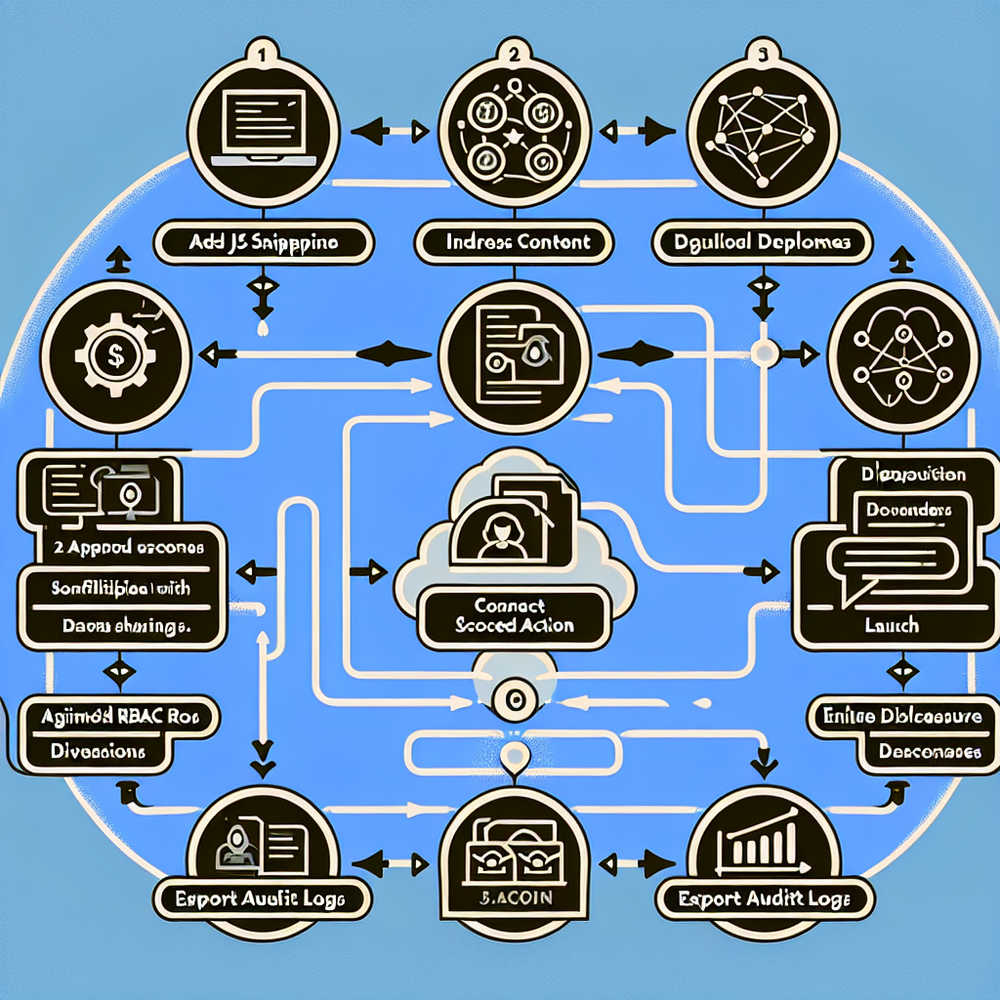 Deployment flow from install to launch with security steps highlighted.