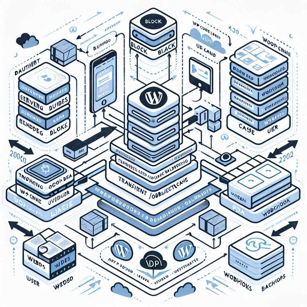 Architecture diagram of the Brambles.ai WordPress plugin across SSR, cache, CDN, and API data flows.
