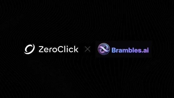 ZeroClick and Brambles.ai partnership announcement graphic