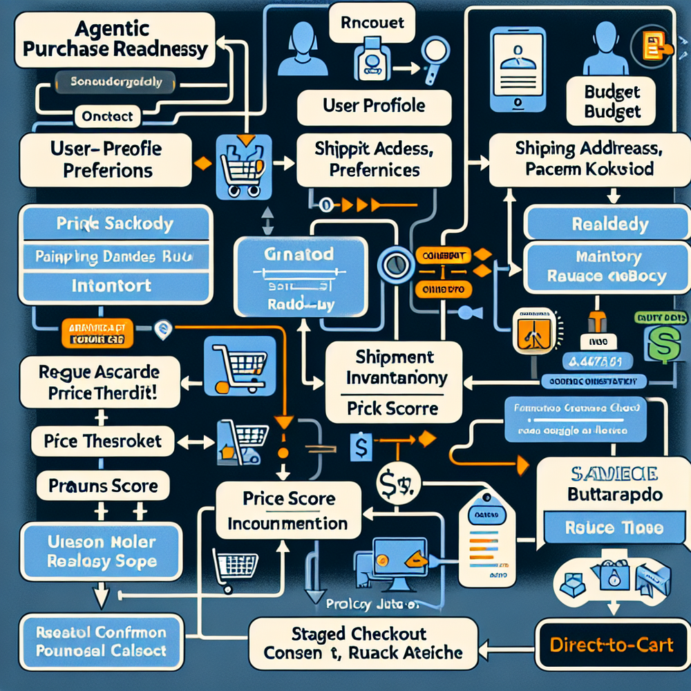 Agentic readiness decision tree showing signals, policy gates, and outcomes.
