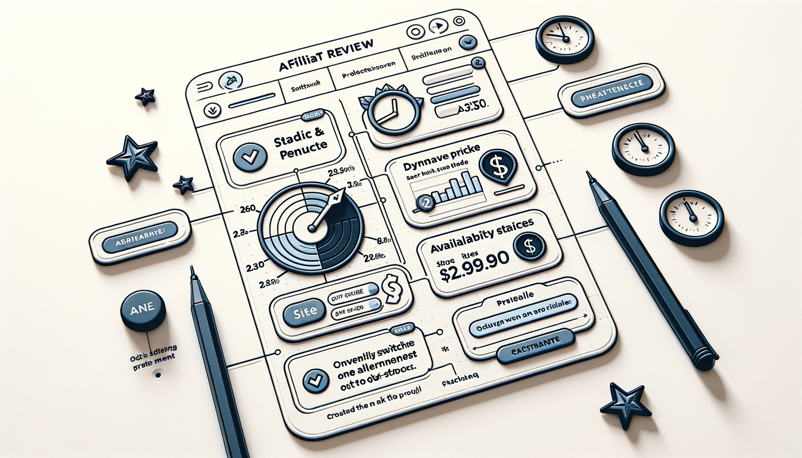Diagram of common affiliate UX issues and where AI can intervene.