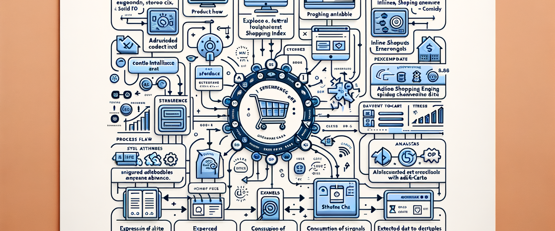 Architecture of data flow from site to Brambles indexing to AI shopping engines.