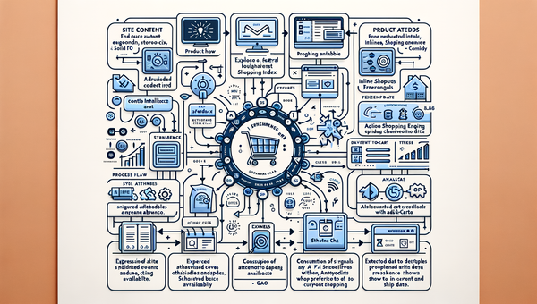Architecture of data flow from site to Brambles indexing to AI shopping engines.