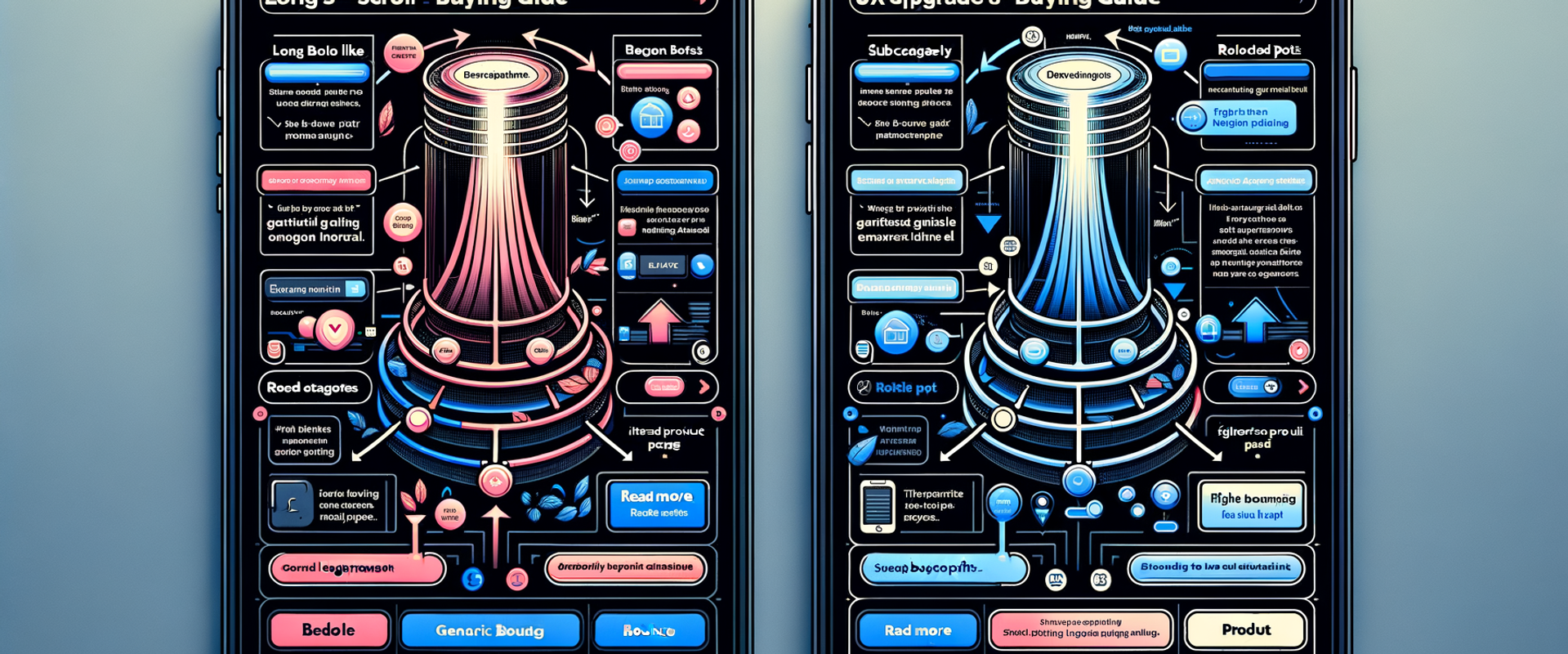 UX comparison: generic vs. contextual internal links in a buying guide
