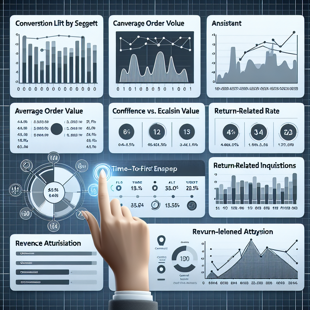 Assistant performance dashboard with experiment and revenue metrics