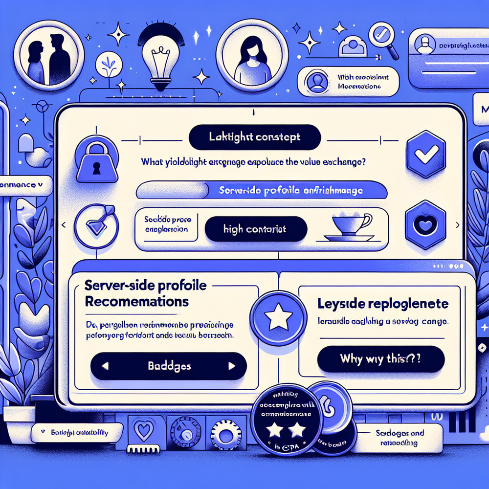 Consent and identity UX for a shoppable assistant with transparent value exchange.