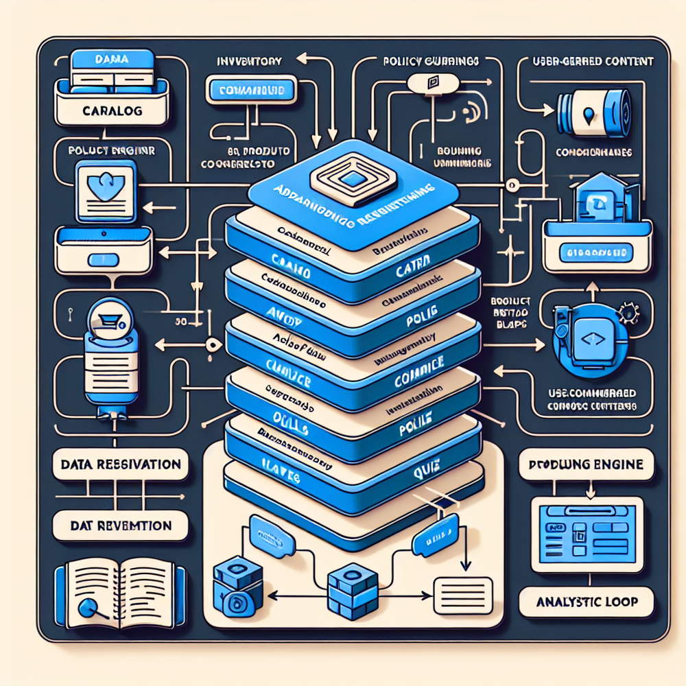 Architecture diagram showing Brambles.ai ingestion, guardrails, reasoning, and commerce actions across storefront surfaces.