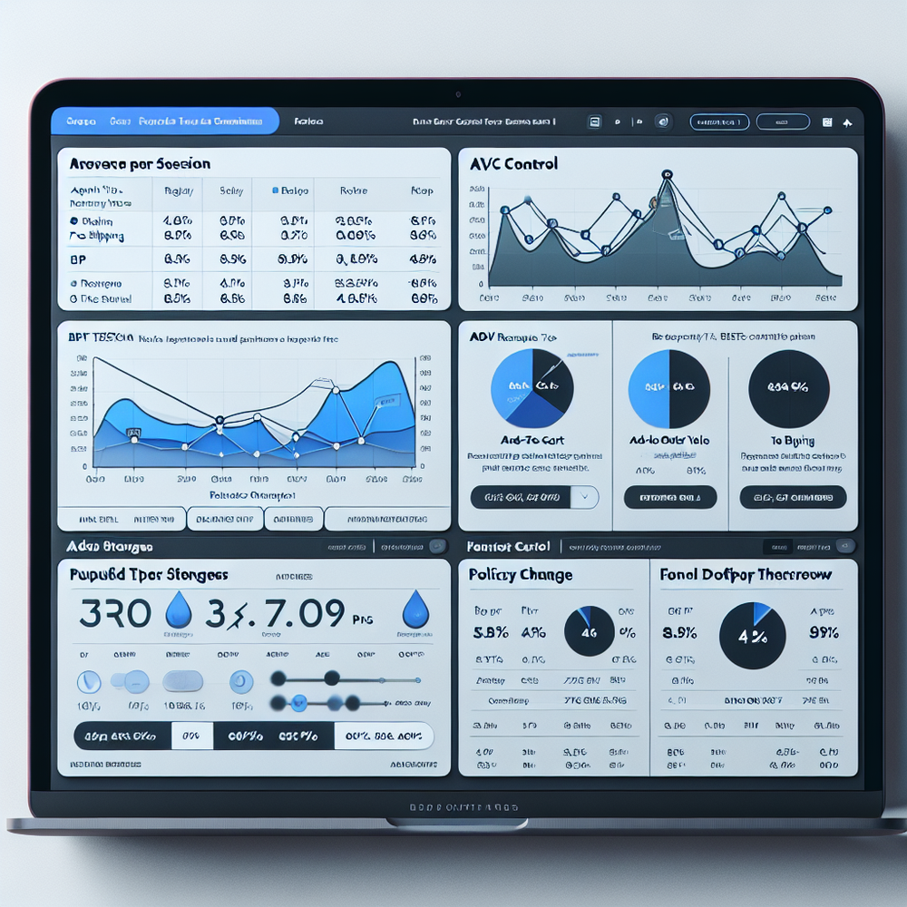 Dashboard view of agent performance with RPS, AOV, and funnel metrics segmented by content type and retailer.