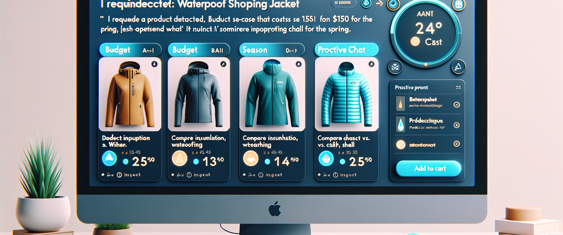 Conversational shopping flow extracting attributes and ranking products.