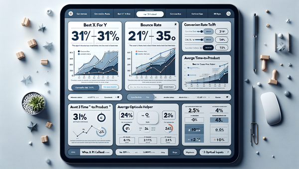 A/B test dashboard showing uplift from a guided choice helper versus a listicle.