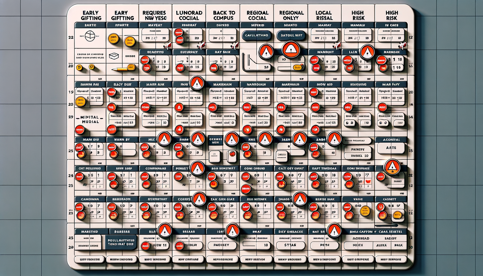 Marketing calendar audit showing conflicts and regional cultural hooks.