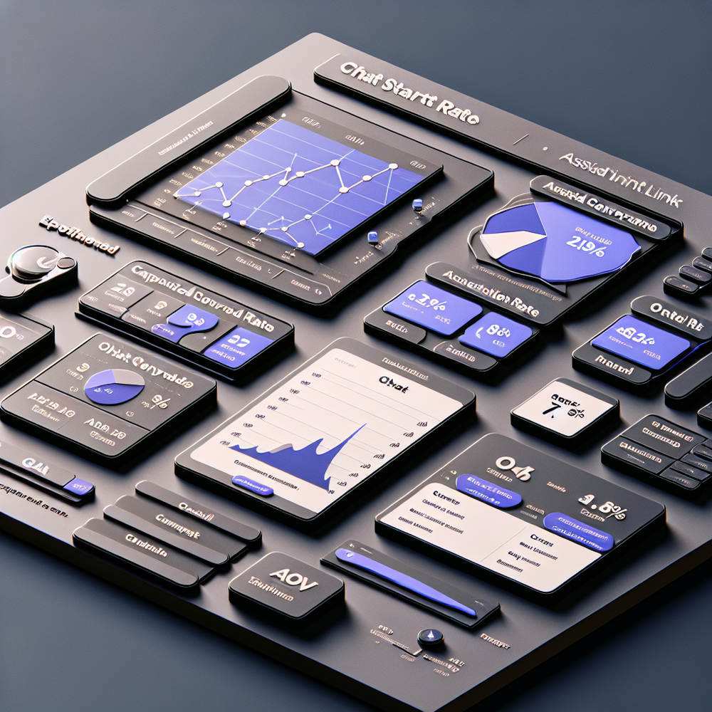 Dashboard visualizing KPIs for link-triggered chat performance by intent.
