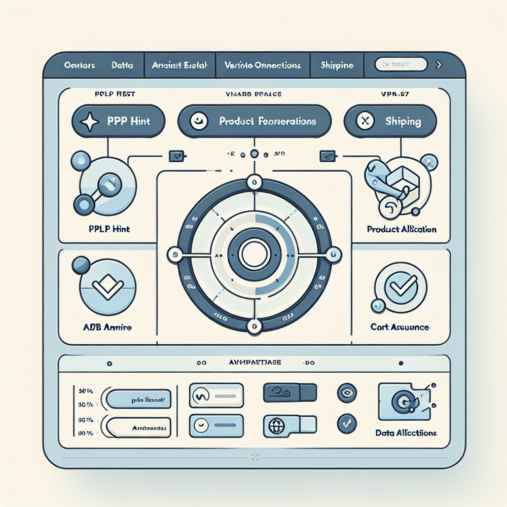 Assistant configuration dashboard with PDP, PLP, and cart placements and A/B controls.