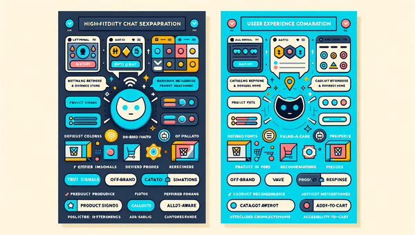 Side-by-side: generic chatbot vs fully branded white-label AI chat
