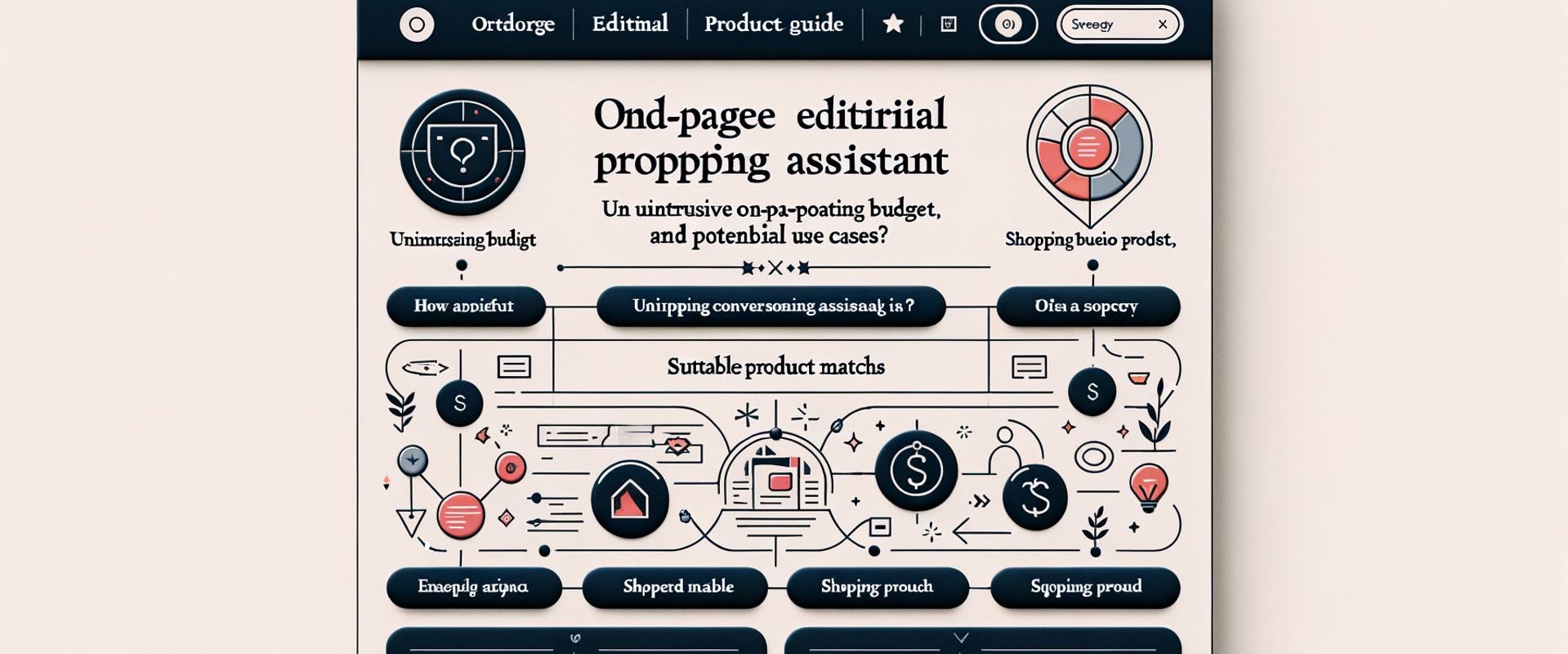 Editorial page with conversational shopping assistant and clear product matches