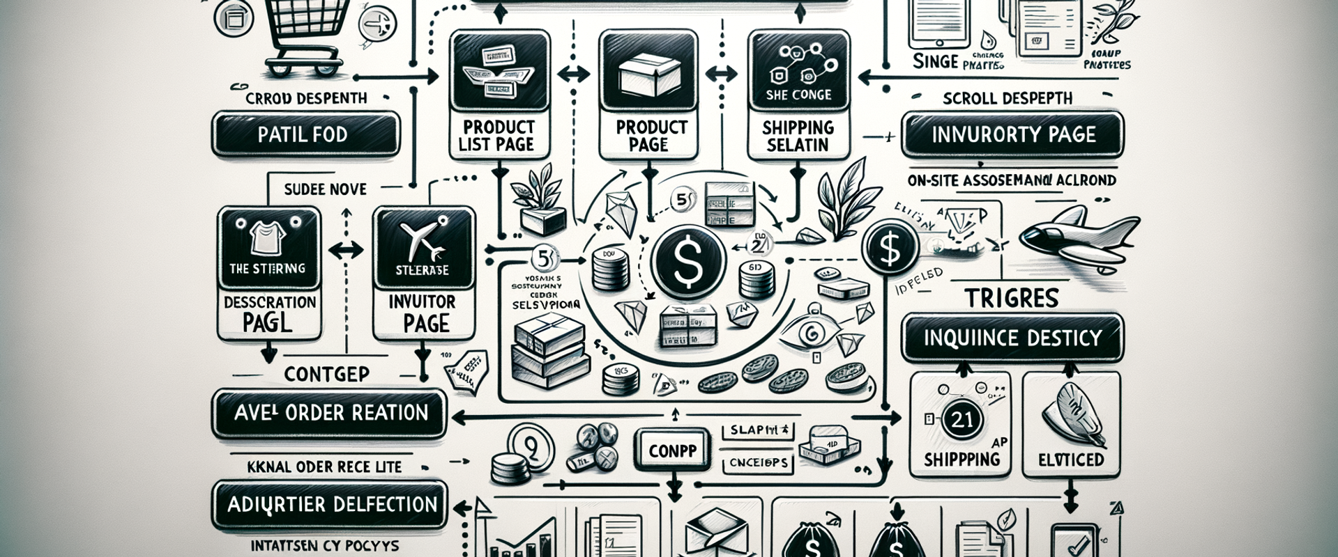 Unified assistant architecture spanning PLP, PDP, and cart with data sources and triggers.