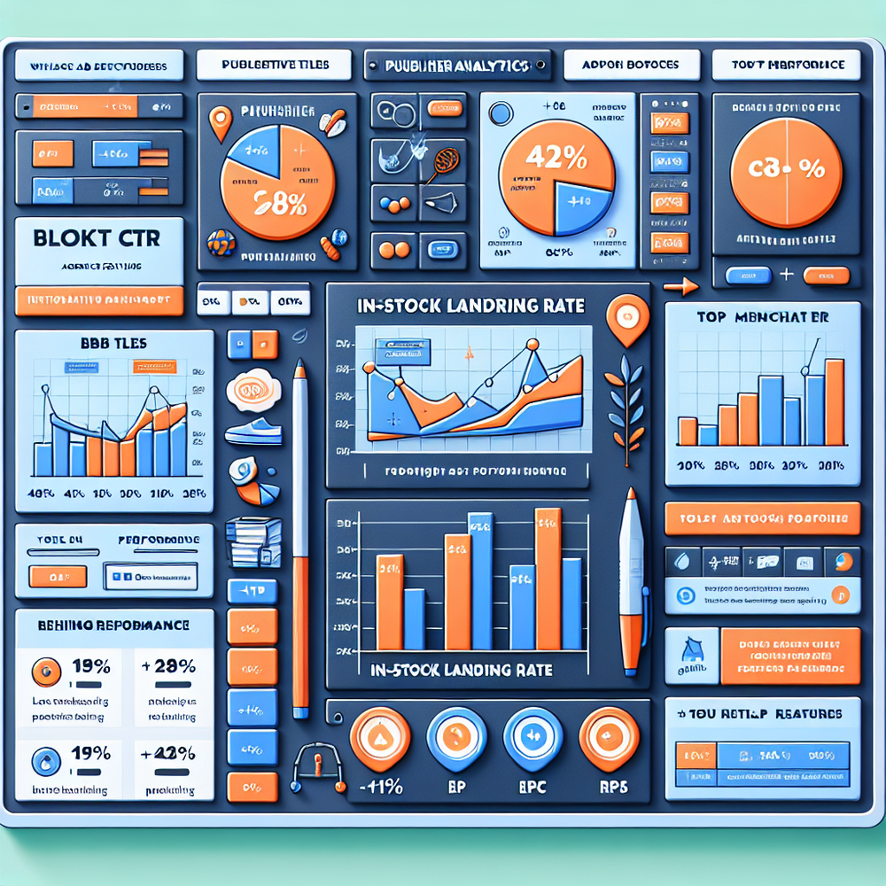 Analytics dashboard highlighting agentic commerce KPIs and A/B test results.