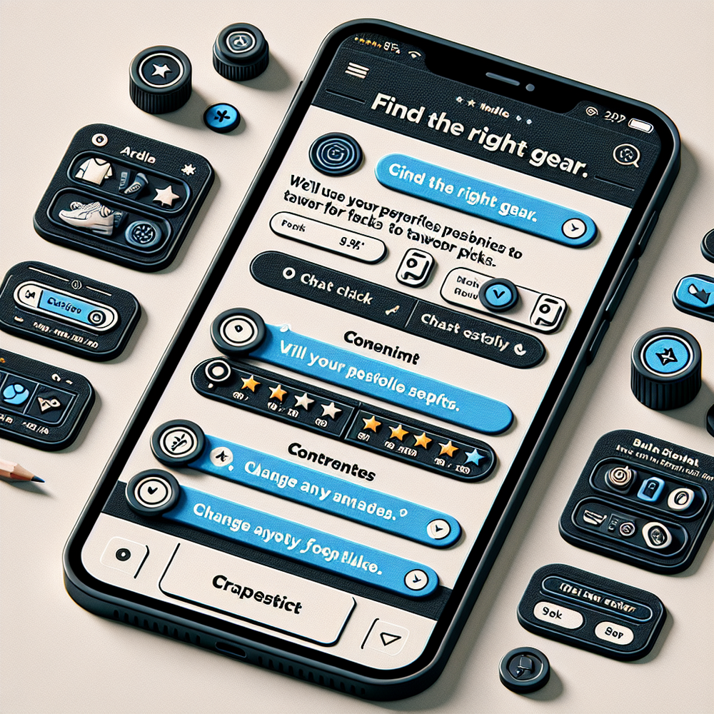 Mobile chat interface showing clear consent controls and concise product recommendations.