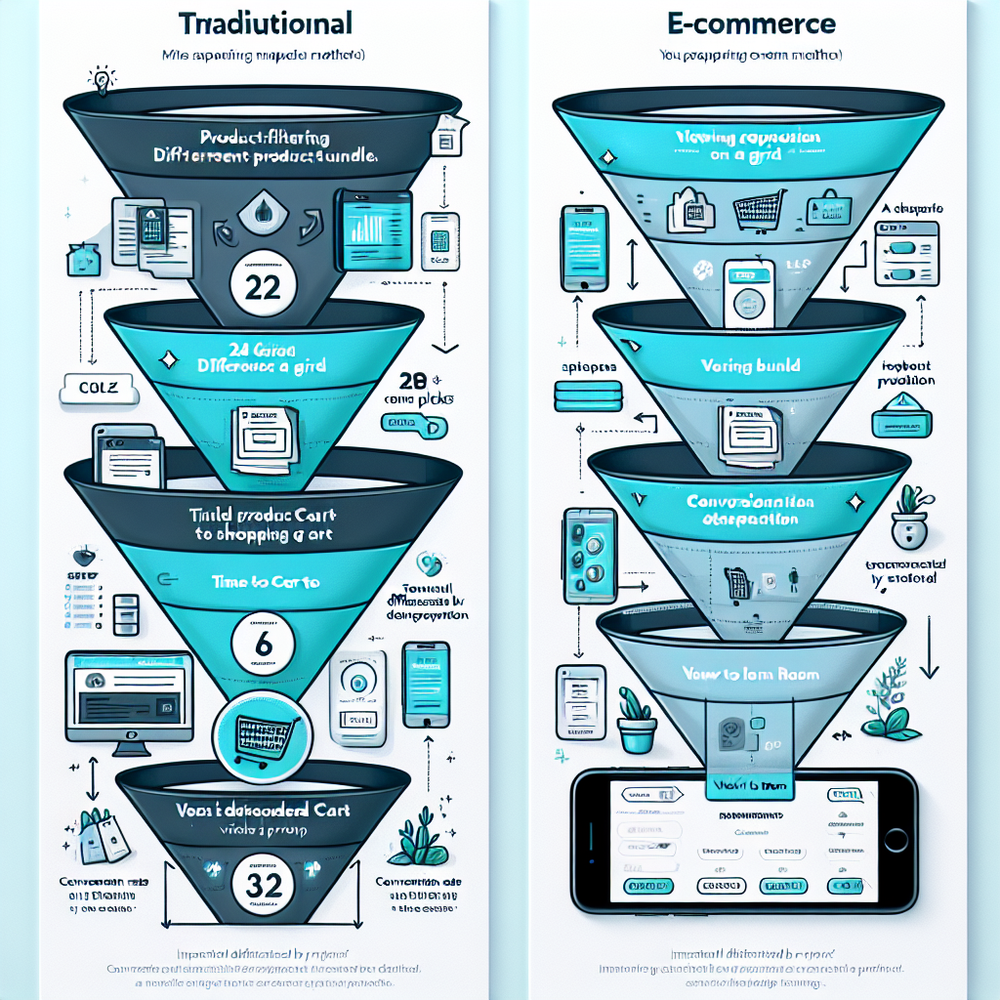 Diagram contrasting a multi‑click filter flow with an agentic chat‑to‑cart flow and annotated KPI improvements.