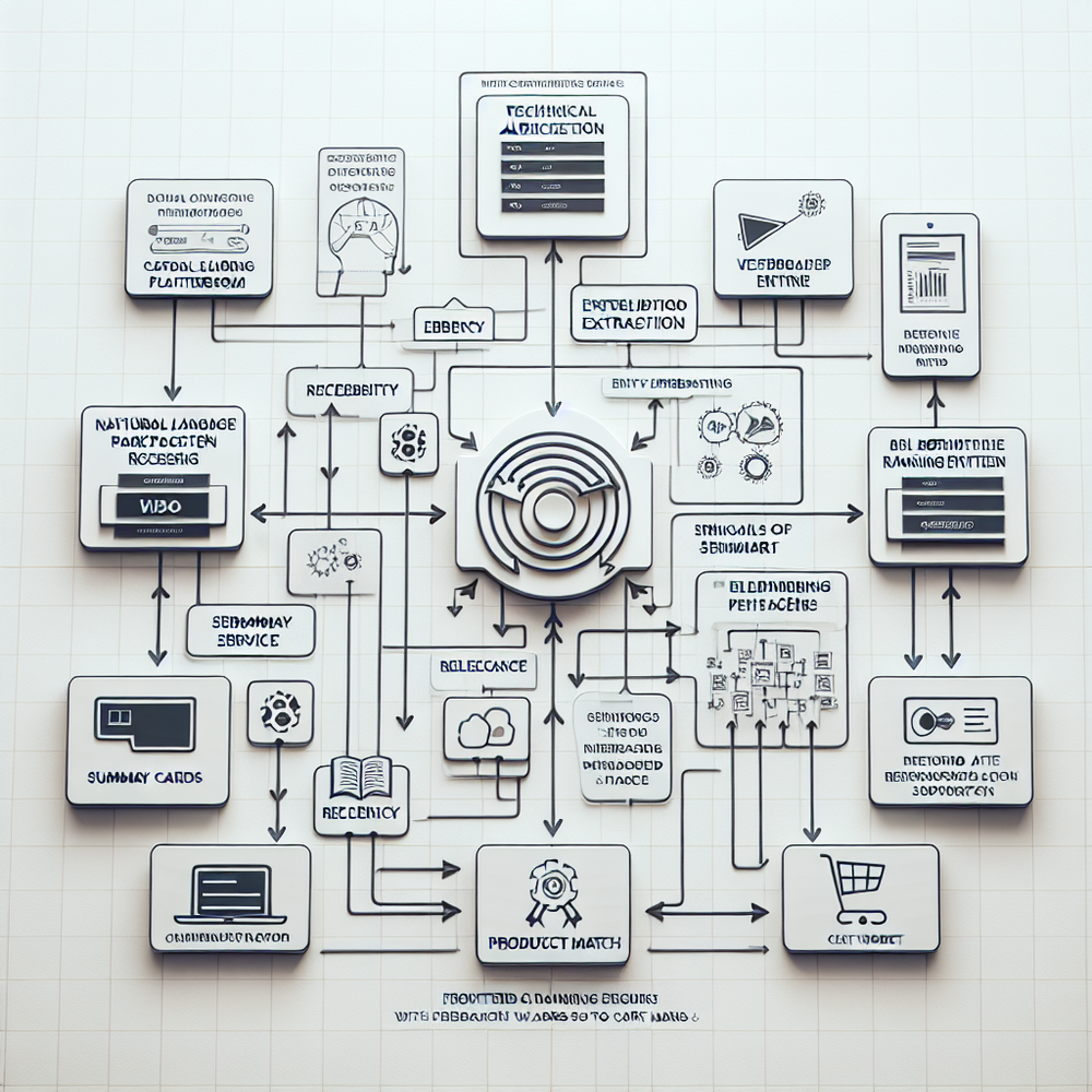 Architecture of video discovery pipeline integrated with AI shopping chat.