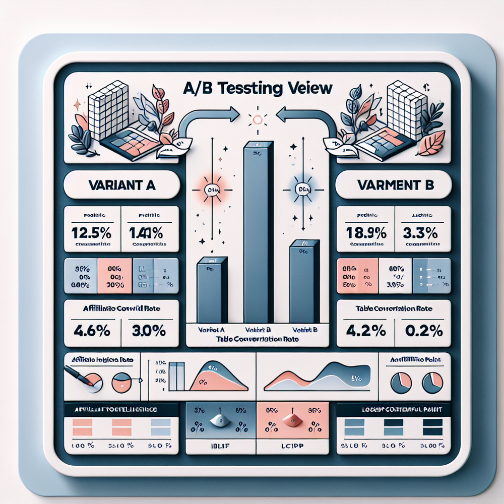A/B test comparison showing higher conversions for an AI-scored comparison table template versus a generic grid.