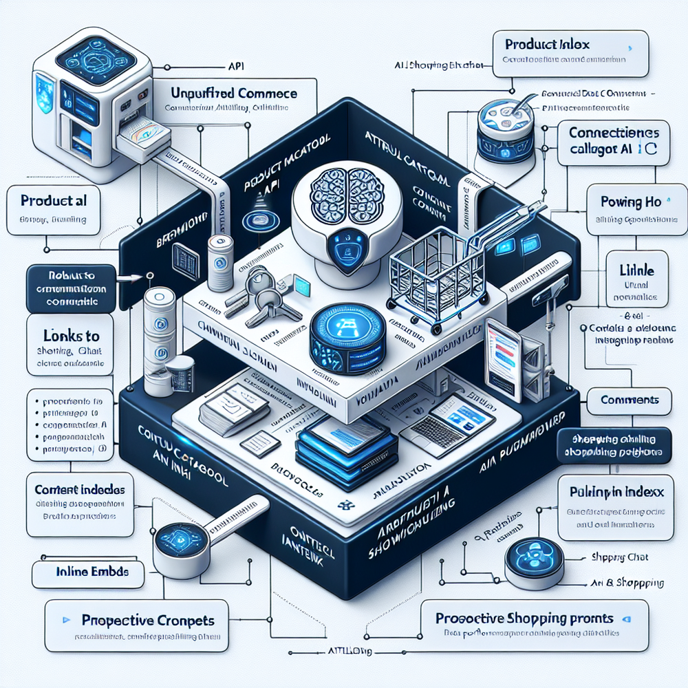 Architecture view of installing Brambles.ai via a script, connecting data, and powering multiple shopping surfaces.