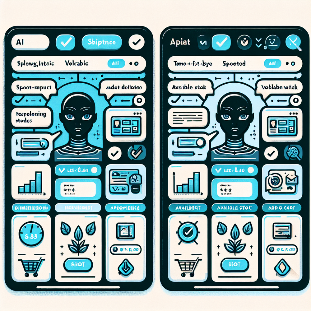Comparison of ineffective vs effective AI assistant UX on Shopify