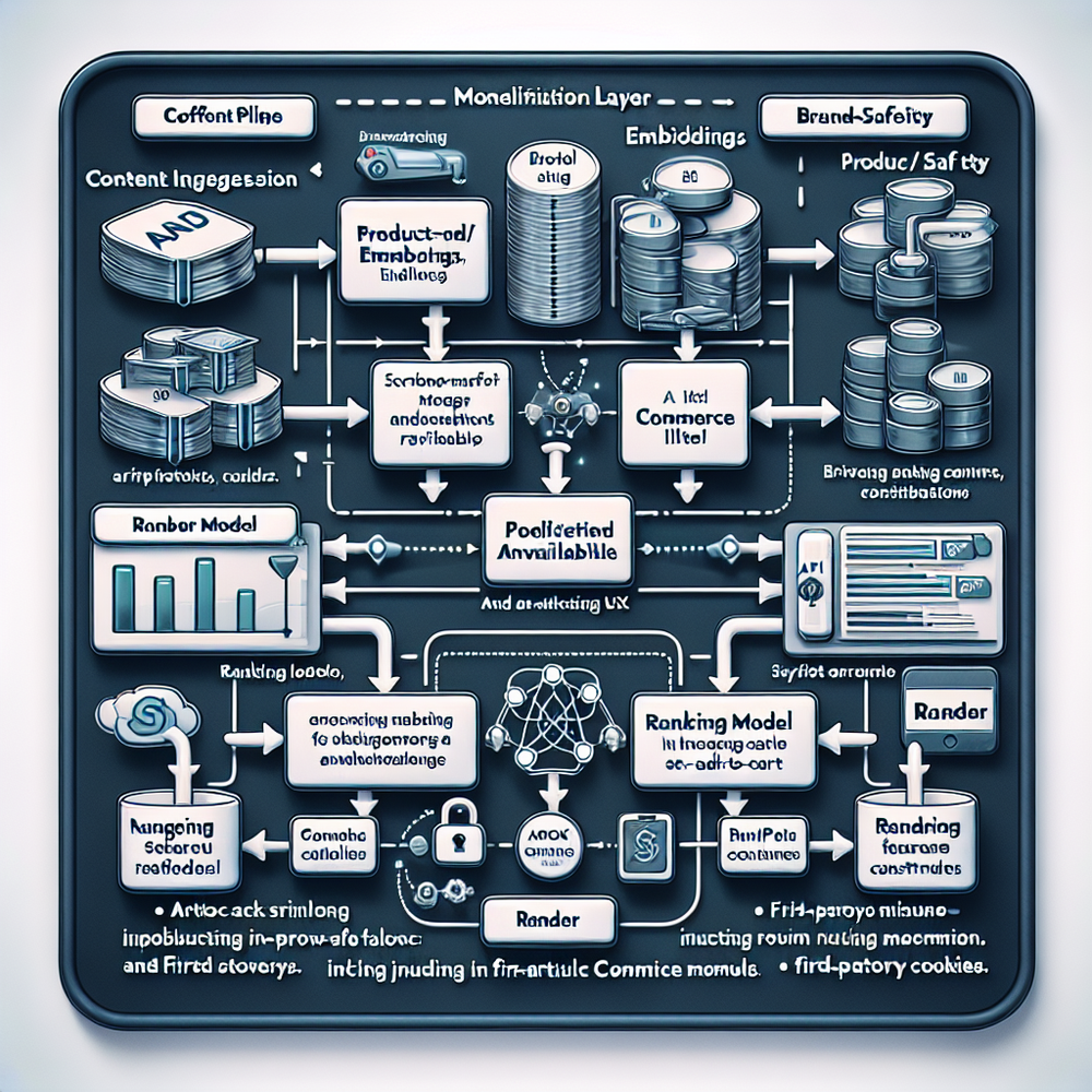 System architecture for AI-driven contextual commerce and ranking.