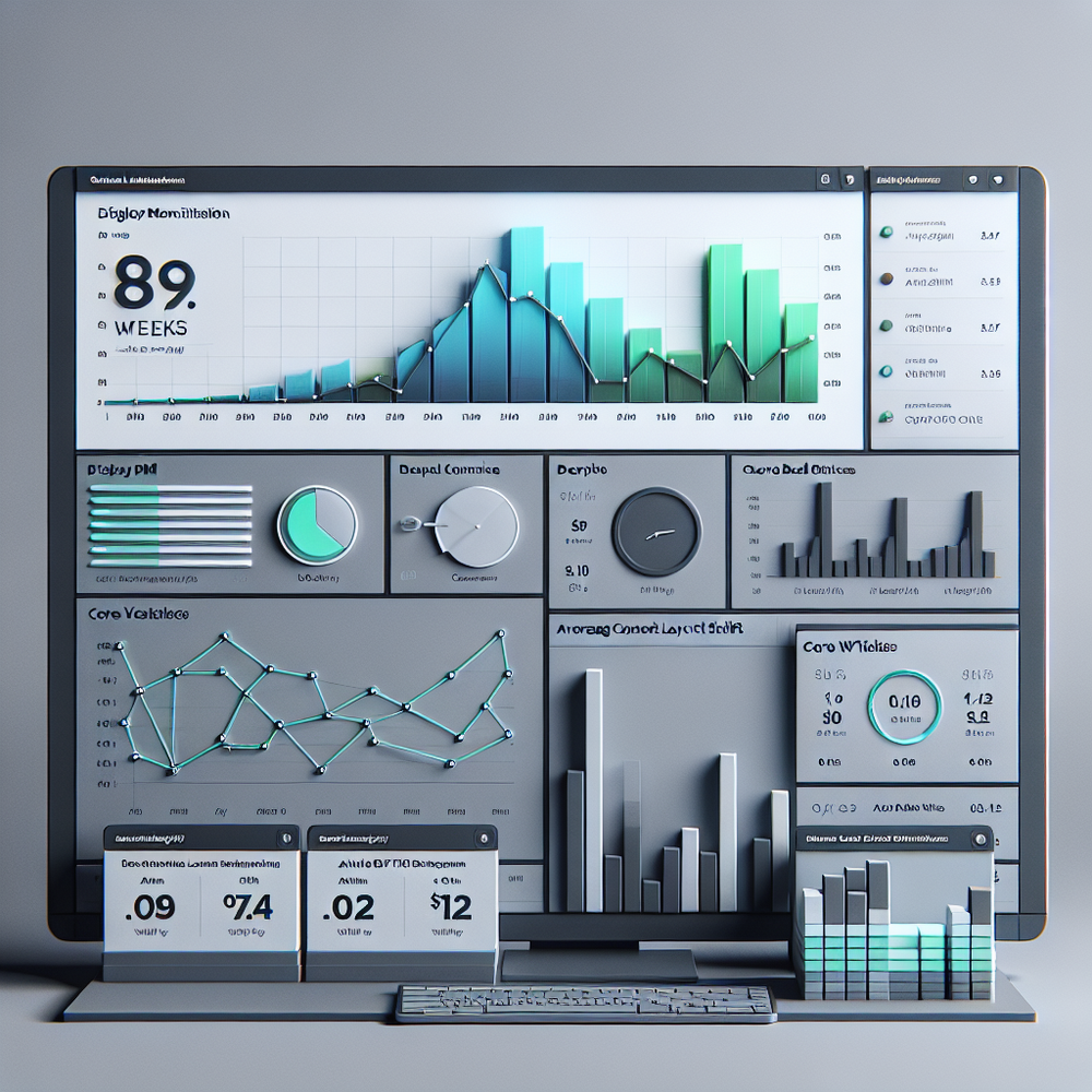 Dashboard showing RPM lift from AI commerce vs display and corresponding CLS improvements.