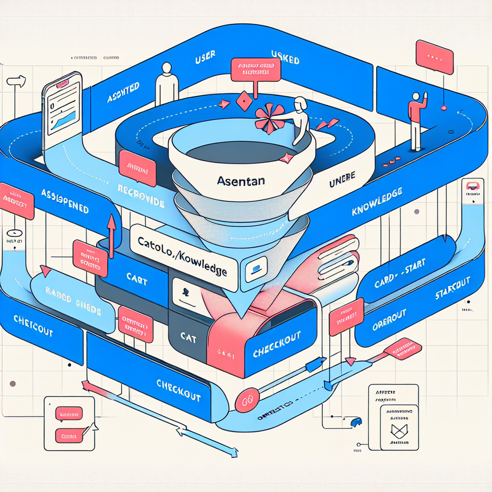 Swimlane mapping of events to funnel stages and KPIs.