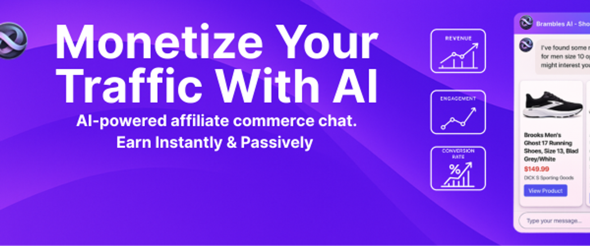 banner showing chat interface