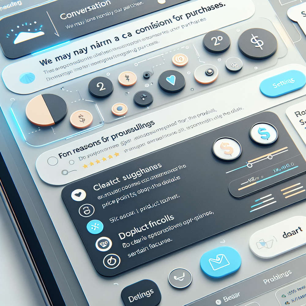 Transparent disclosure and data controls inside conversational shopping.