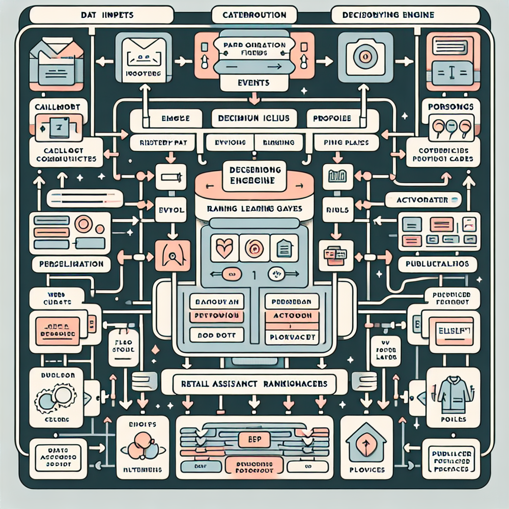 Architecture view showing inputs, decisioning, and activation layers for personalization.