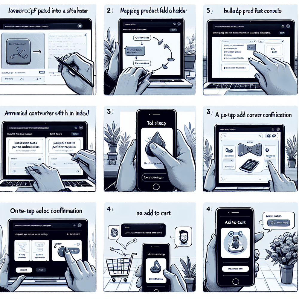 Storyboard of deploying Brambles.ai and validating add-to-cart in chat.