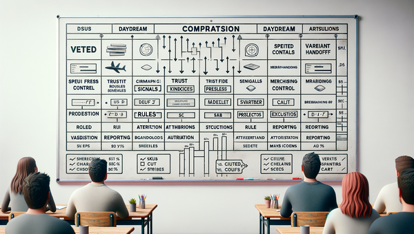 Comparison matrix of Vetted, Daydream, and Brambles.ai features