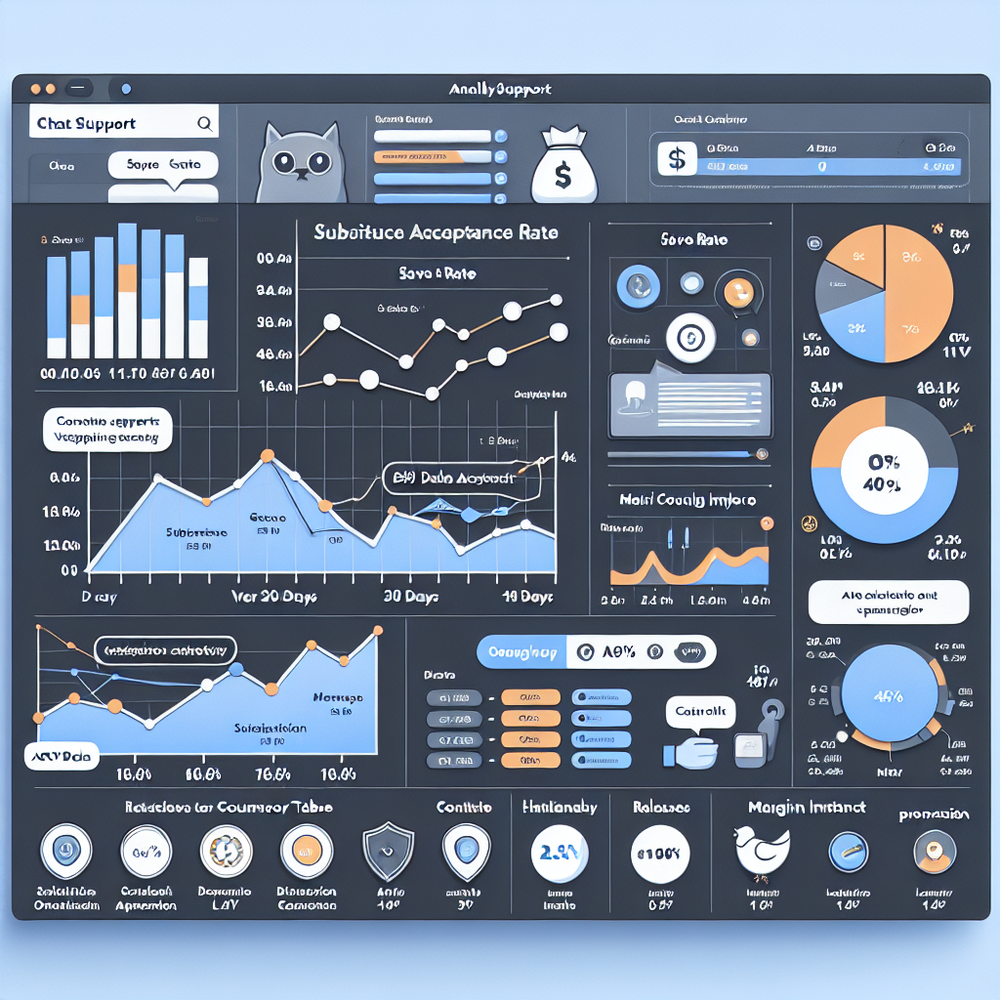 Analytics dashboard visualizing chat fallback KPIs and experiment results.