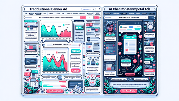 Heatmap comparison: low banner engagement vs. high AI chat contextual ad engagement