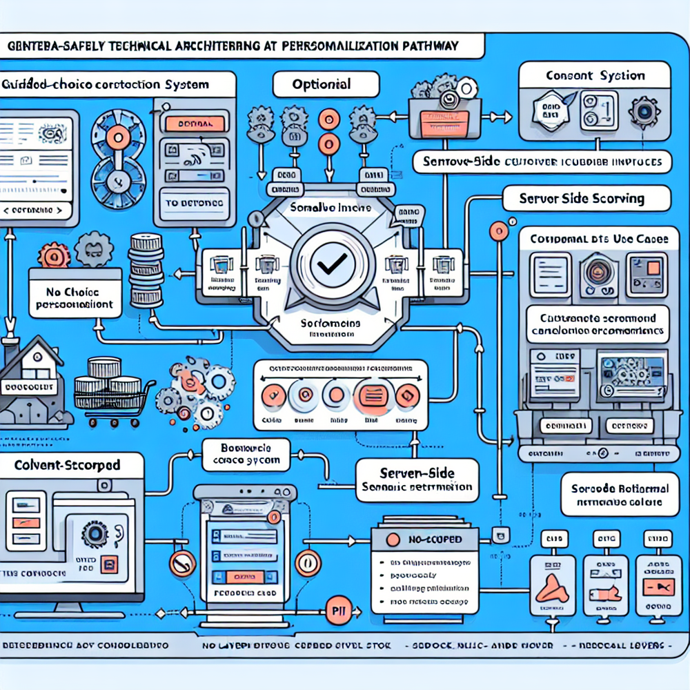 Architecture of a session-based, consent-respecting personalization system.