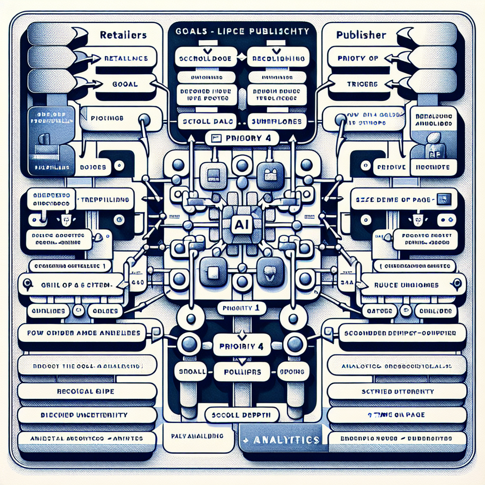 Flowchart: prioritized AI shopping rollout for retailers and publishers