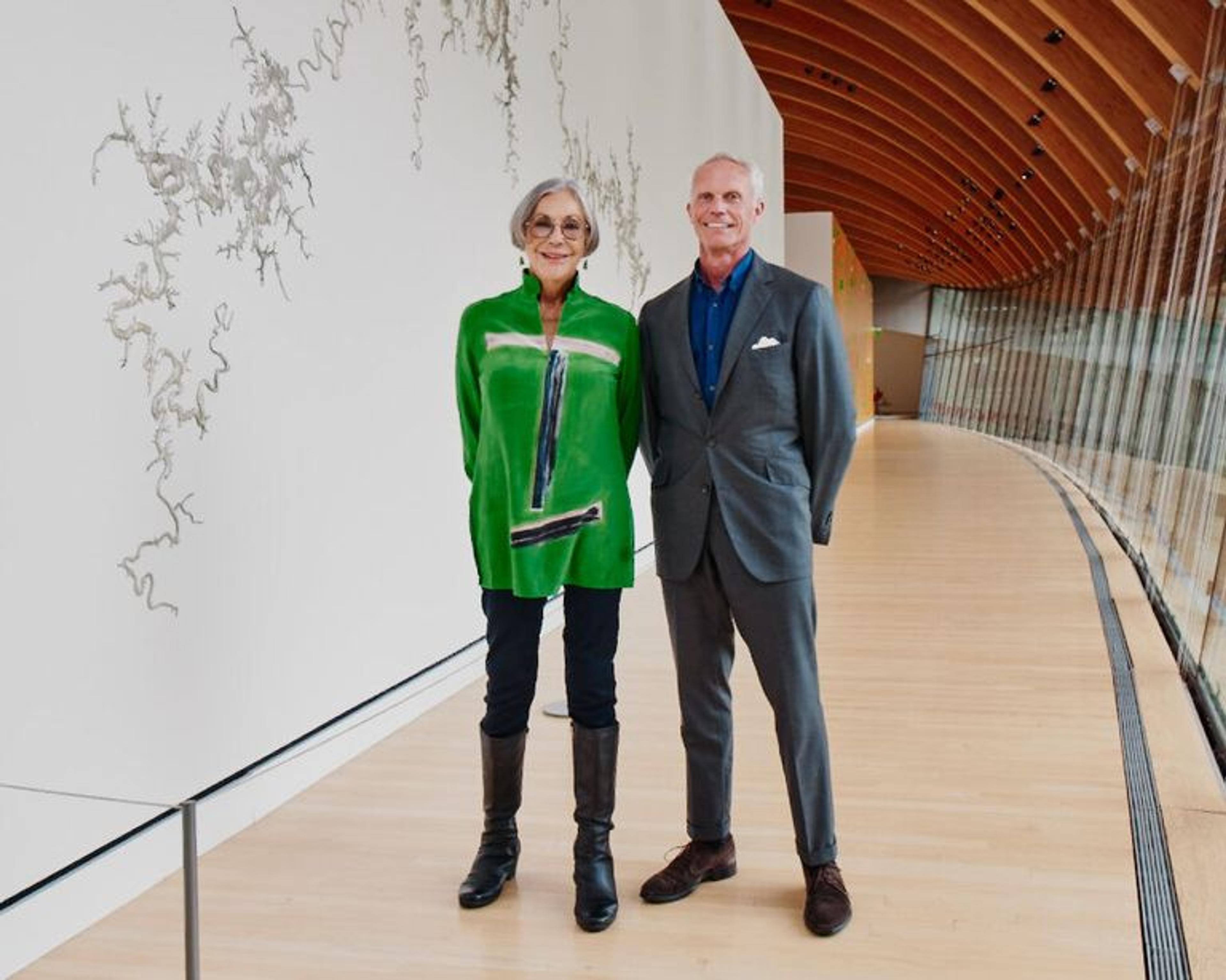 Alice Walton and Paul Provost at Crystal Bridges