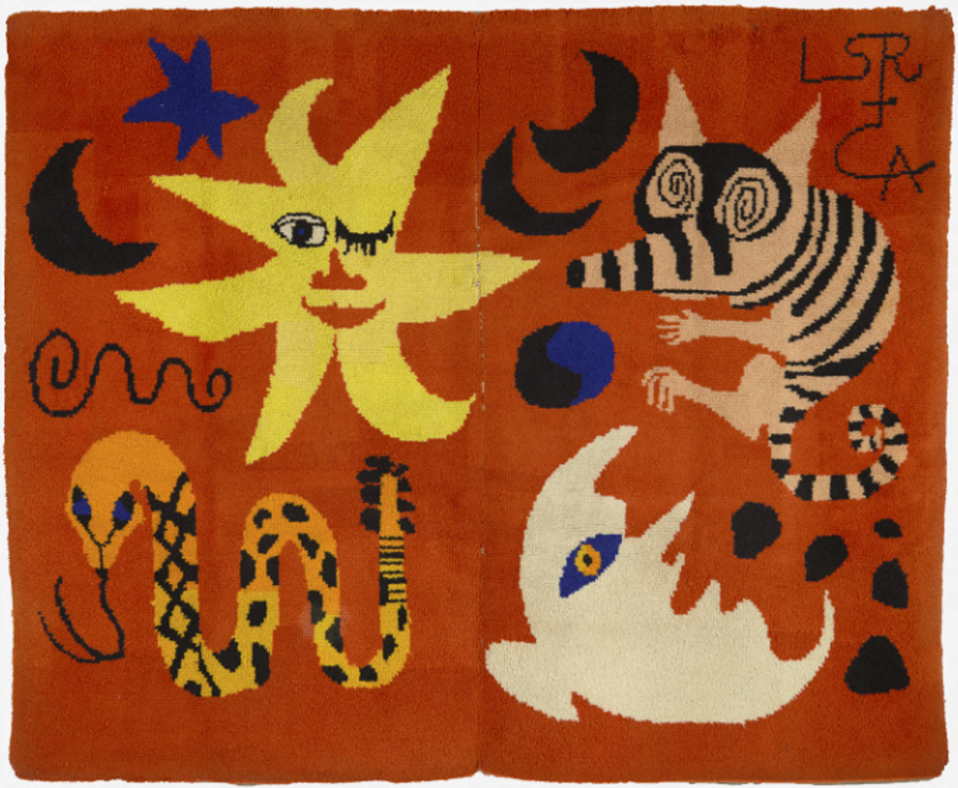 An untitled 64-by-81-inch latch-hooked rug by sculptor Alexander Calder will be part of a collaborative traveling exhibit between the Wadsworth and museums from South Carolina and Alabama.